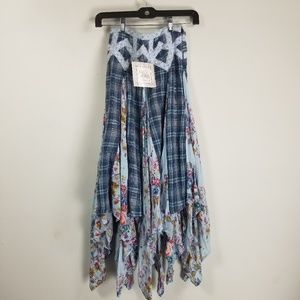 NWT Jak&Pepper girls Asymmetrical skirt 10 floral